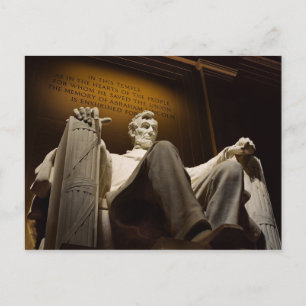 Abraham Lincoln Postkarte