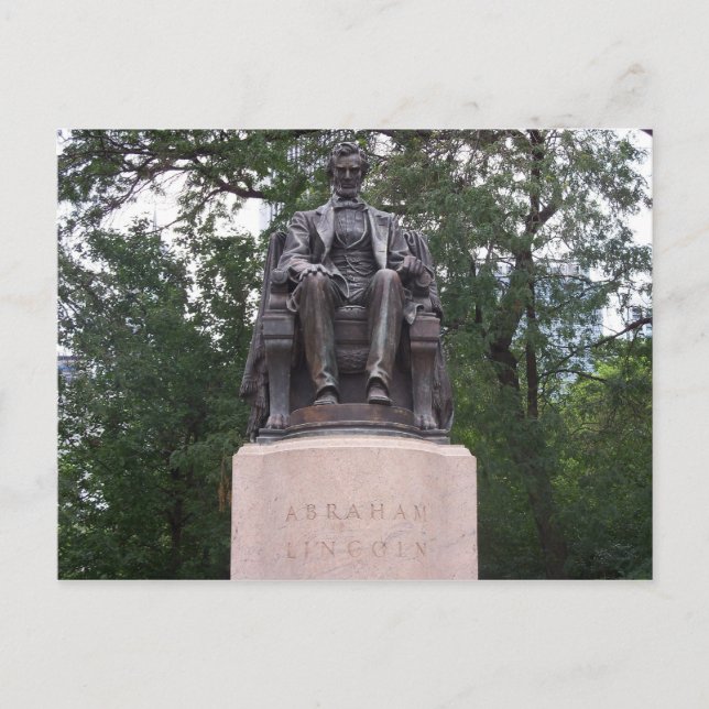 Abraham Lincoln Postkarte (Vorderseite)