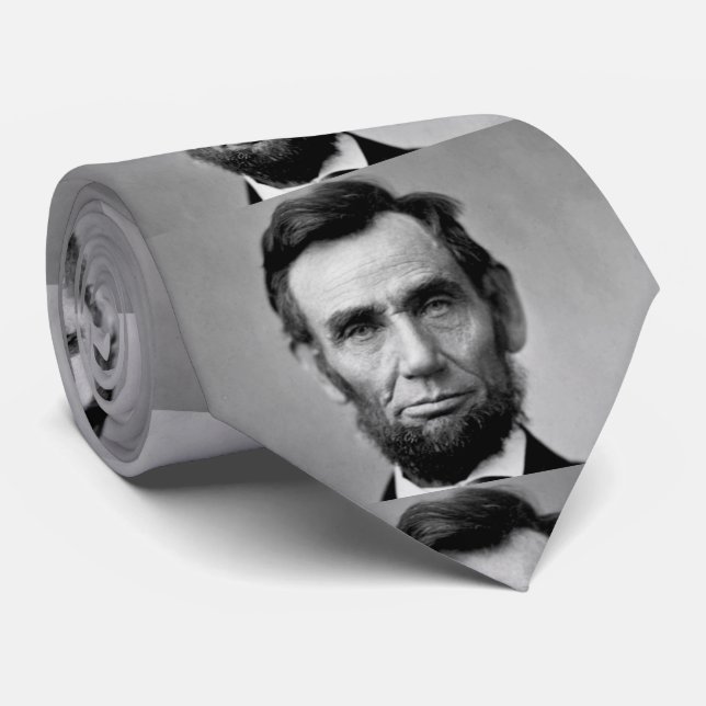 Abraham Lincoln-Präsident der Vereinigten Staaten Krawatte (Gerollt)