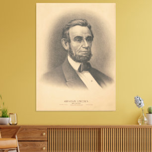 Abraham Lincoln, ‚Retter seines Landes‘ Leinwanddruck