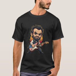 Abraham Lincoln Rockstar Guitarist T-Shirt