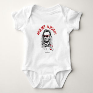 Abraham Lincoln - schaffen Sie Sleevery ab Baby Strampler