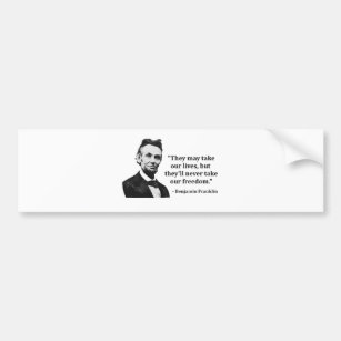 Abraham Lincoln-Schleppangel-Zitat Autoaufkleber
