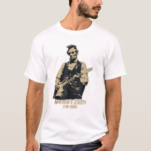 Abraham Lincoln spielt Gitarre 4. Juli 250. T-Shirt
