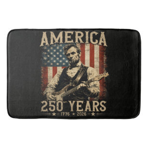 Abraham Lincoln spielt Gitarre 4. Juli Badematte