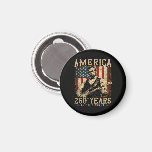 Abraham Lincoln spielt Gitarre 4. Juli Magnet