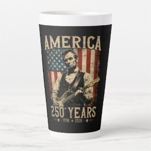 Abraham Lincoln spielt Gitarre 4. Juli Milchtasse
