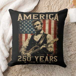 Abraham Lincoln spielt Gitarre am 4. Juli Kissen