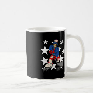 Abraham Lincoln spielt Hockey Spaß 4. Juli Hoc Kaffeetasse