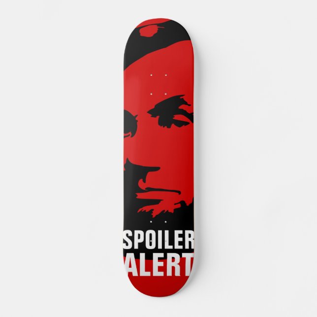 Abraham Lincoln Spoiler Alert Red Skateboard (Vorderseite)