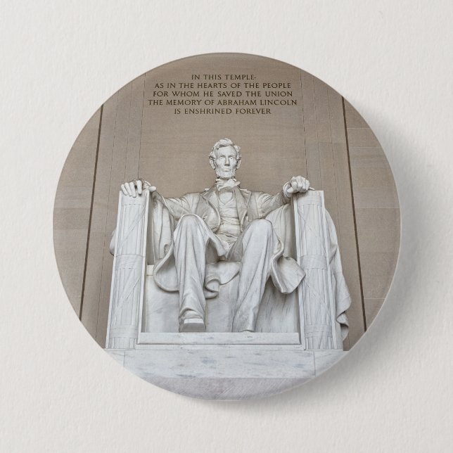 Abraham Lincoln Statue Button (Vorderseite)
