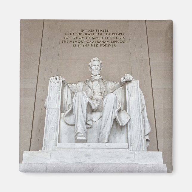 Abraham Lincoln Statue Magnet (Vorne)