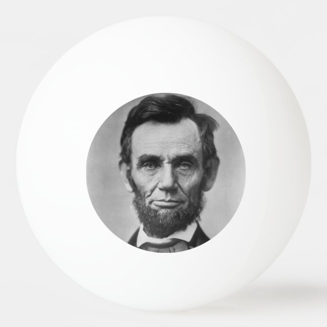 Abraham Lincoln Tischtennisball (Vorderseite)