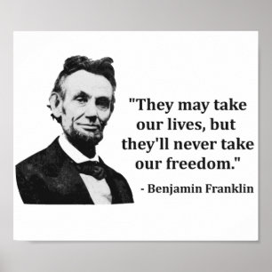 Abraham Lincoln Troll Zitat Poster