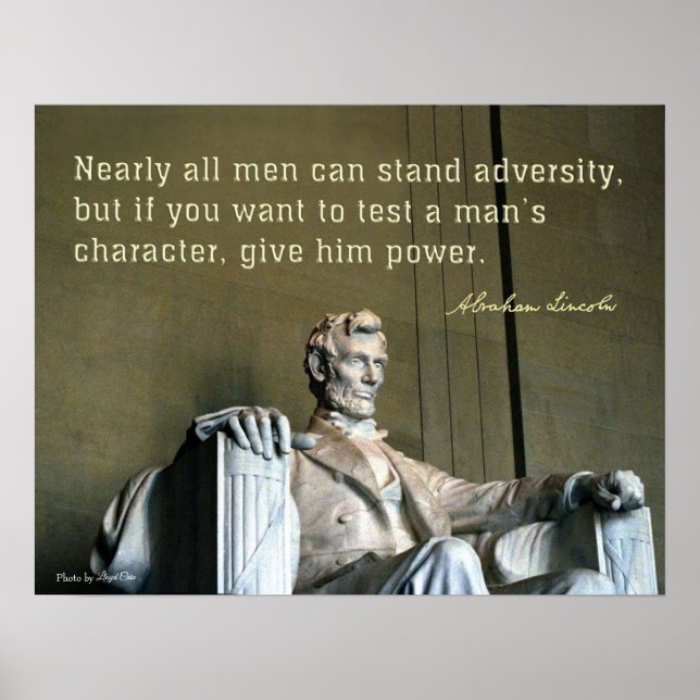 Abraham Lincoln und ein männlicher Charakter Poster (Vorne)