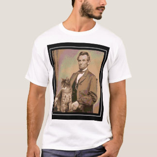 Abraham Lincoln und seine Katze "Dixie " T-Shirt