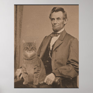 Abraham Lincoln und seine Katze Gloria 3 Poster