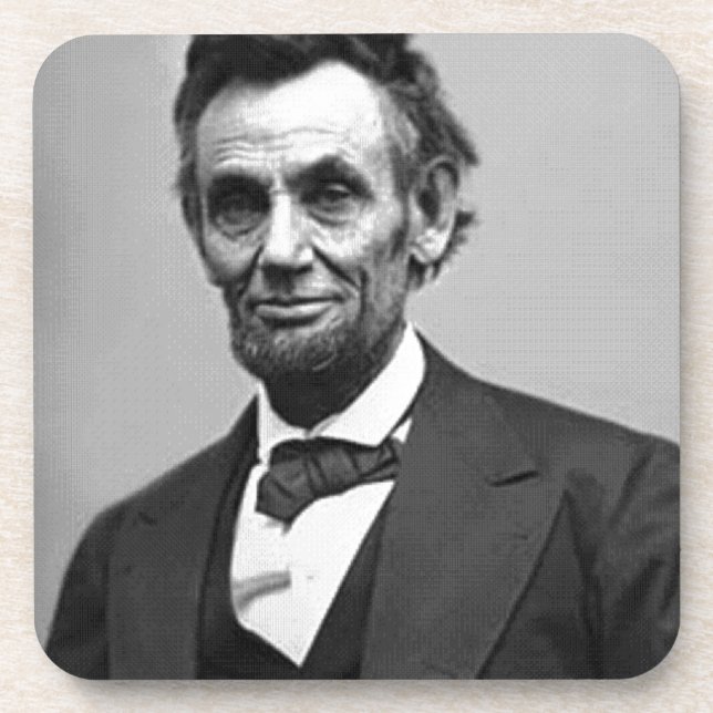 Abraham Lincoln Untersetzer (Vorderseite)