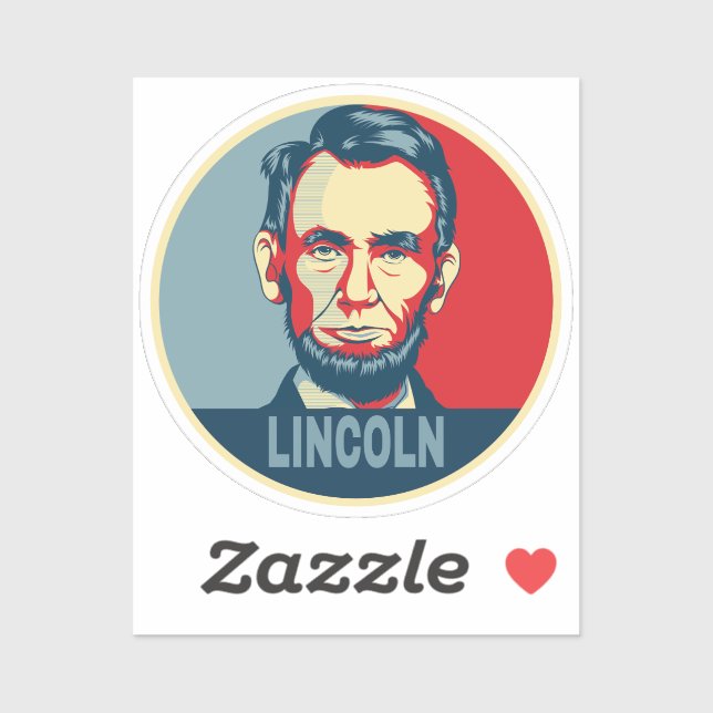 Abraham Lincoln US Präsident Hope Style Aufkleber (Blatt)