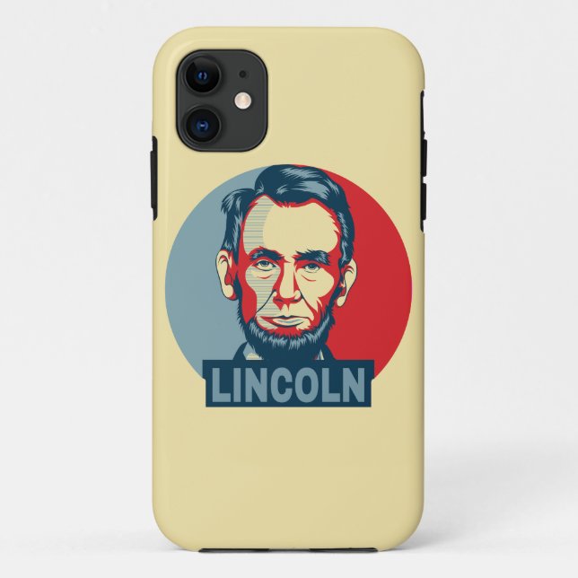 Abraham Lincoln US Präsident Hope Style Case-Mate iPhone Hülle (Rückseite)