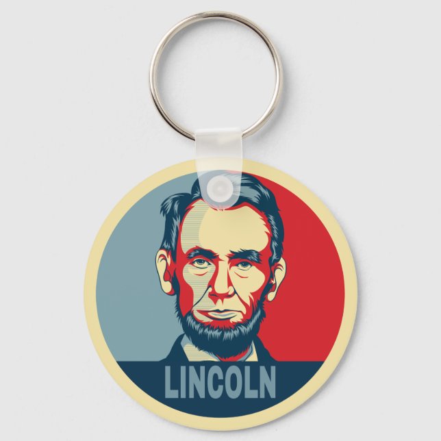 Abraham Lincoln US Präsident Hope Style Schlüsselanhänger (Vorderseite)