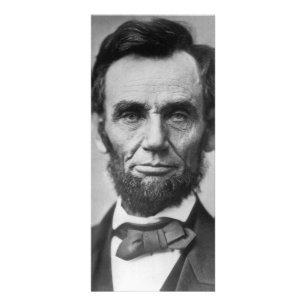 Abraham Lincoln Werbekarte