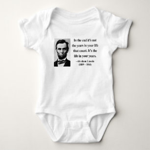 Abraham Lincoln-Zitat 2b Baby Strampler