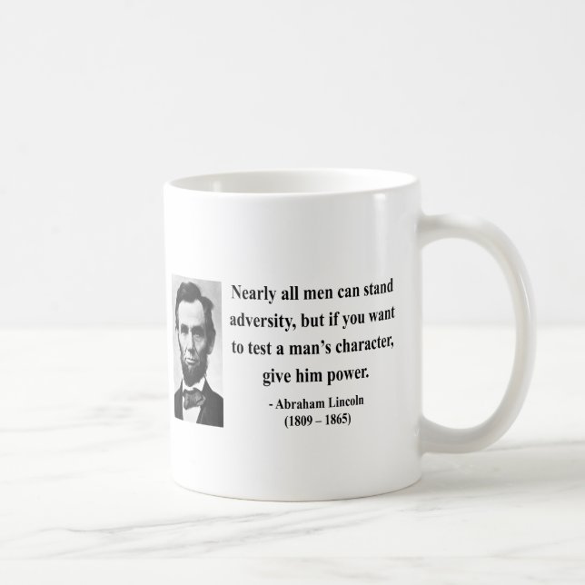 Abraham Lincoln-Zitat 6b Kaffeetasse (Rechts)