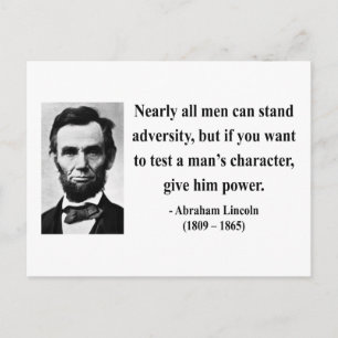 Abraham Lincoln Zitat 6b Postkarte