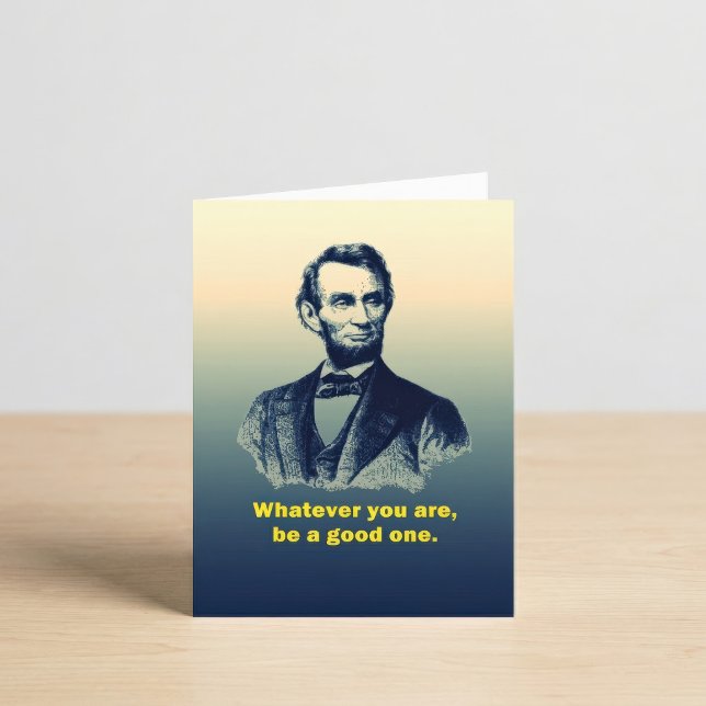 Abraham Lincoln Zitat Karte (Von Creator hochgeladen)