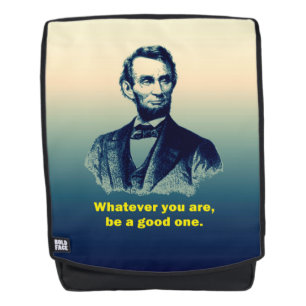 Abraham Lincoln-Zitat Rucksack