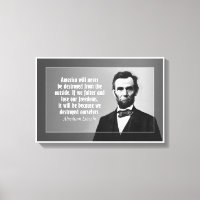 Abraham Lincoln Zitat über Amerika