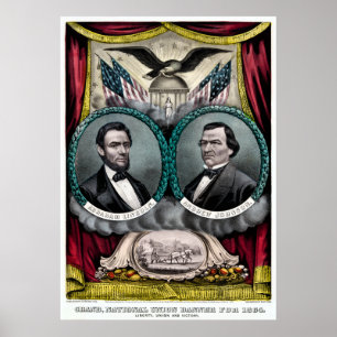 Abraham Lincolnpräsidentenkampagne 1864 Poster