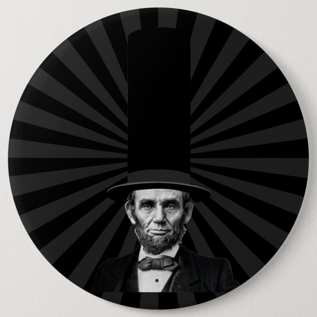 Abraham Lincolnpräsidentenmode-Aussage Button (Vorderseite)