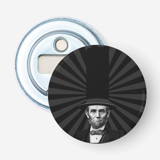 Abraham Lincolnpräsidentenmode-Aussage Flaschenöffner (Vorderseite)