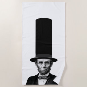 Abraham Lincolnpräsidentenmode-Aussage Strandtuch