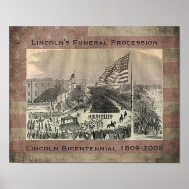 Abraham Lincolns Beerdigungsprozess Poster (Vorne)