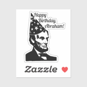 Abraham Lincolns Geburtstag Aufkleber