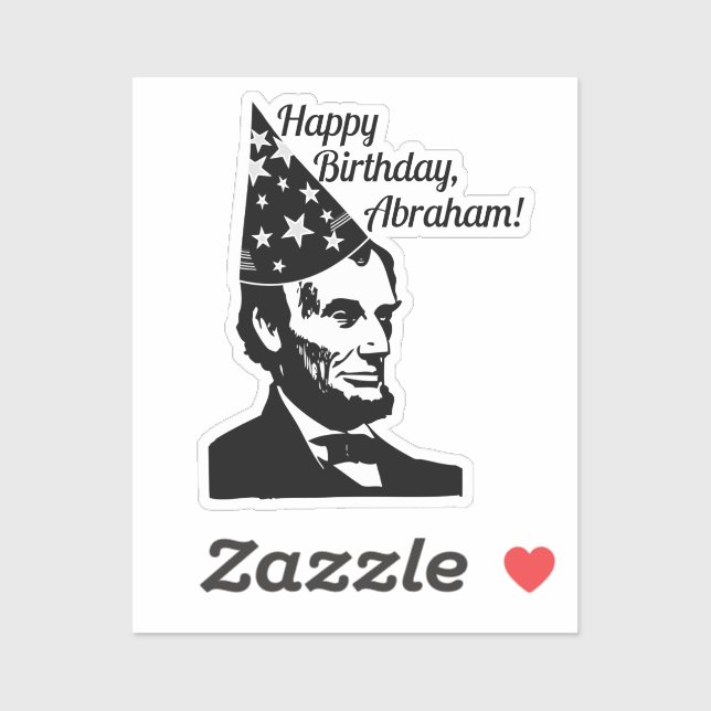 Abraham Lincolns Geburtstag Aufkleber (Blatt)