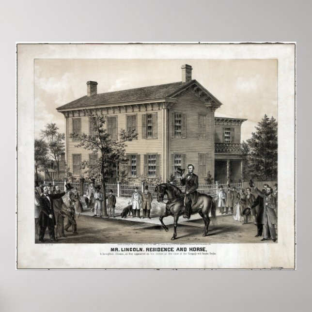 Abraham Lincolns Zuhause Poster (Vorne)