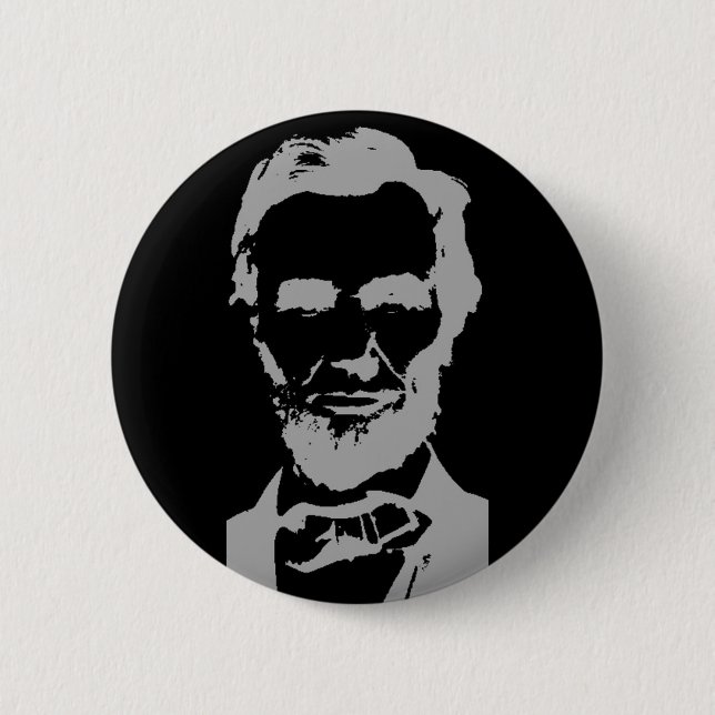 Abraham- LincolnSilhouette Button (Vorderseite)