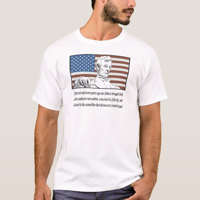 Abraham- Lincolnsprache-T - Shirts (Vorderseite)