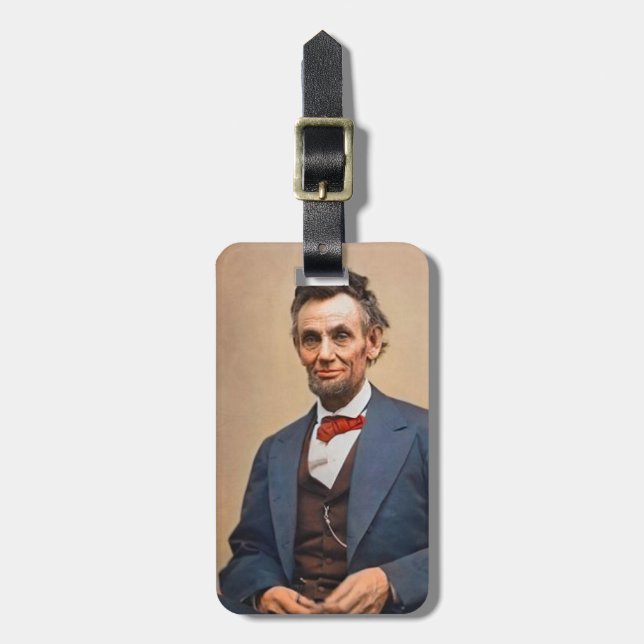 Abraham Lincolon Gepäckanhänger (Vorderseite vertikal)