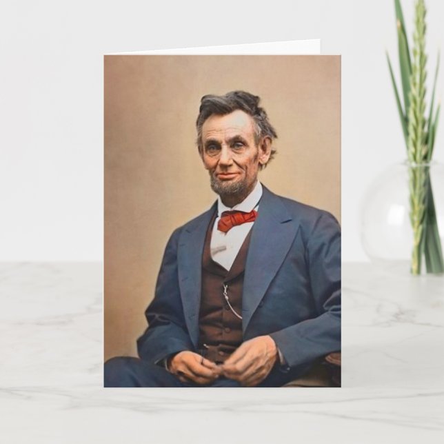 Abraham Lincolon Karte (Vorderseite)
