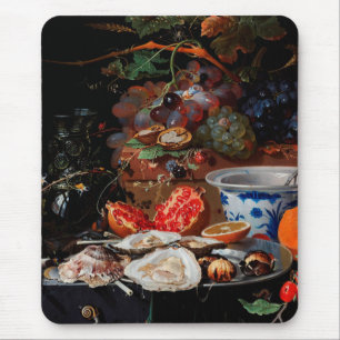 Abraham Mignon Früchte und Austern Mousepad