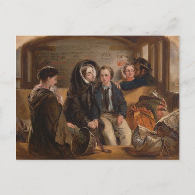 Abraham Solomon - The Parting CC0197 Postcard Postkarte (Vorderseite)