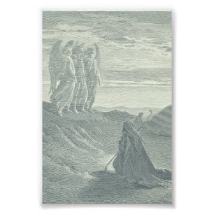 Abraham und die drei Engel Fotodruck