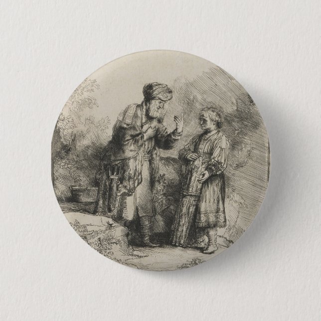 Abraham und Isaac Button (Vorderseite)