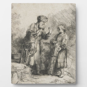 Abraham und Isaac Fotoplatte