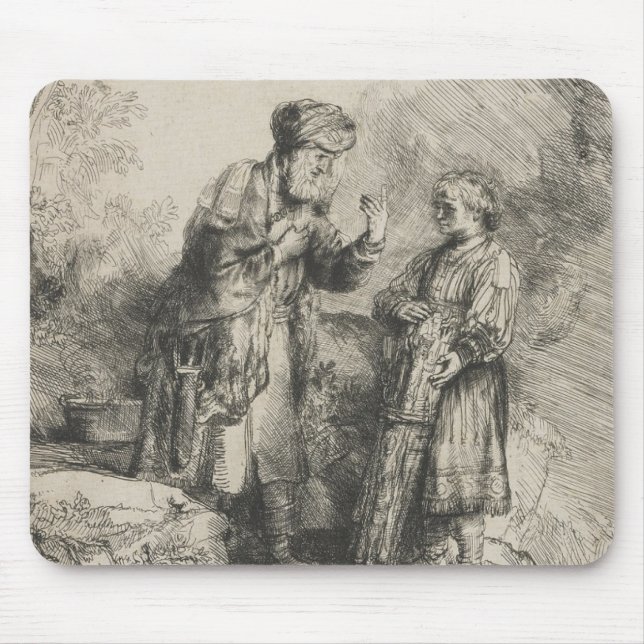 Abraham und Isaac Mousepad (Vorne)